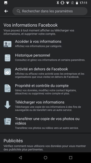 Download Facebook account: save all content