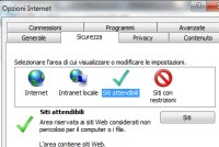 Habilite a filtragem ActiveX em sites confiáveis ​​no Internet Explorer