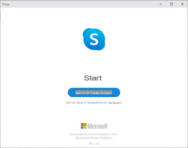 log in skype without microsoft account