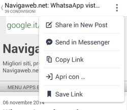 Obligar a Facebook a abrir enlaces en Chrome