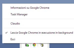 Disable Chrome running in the background